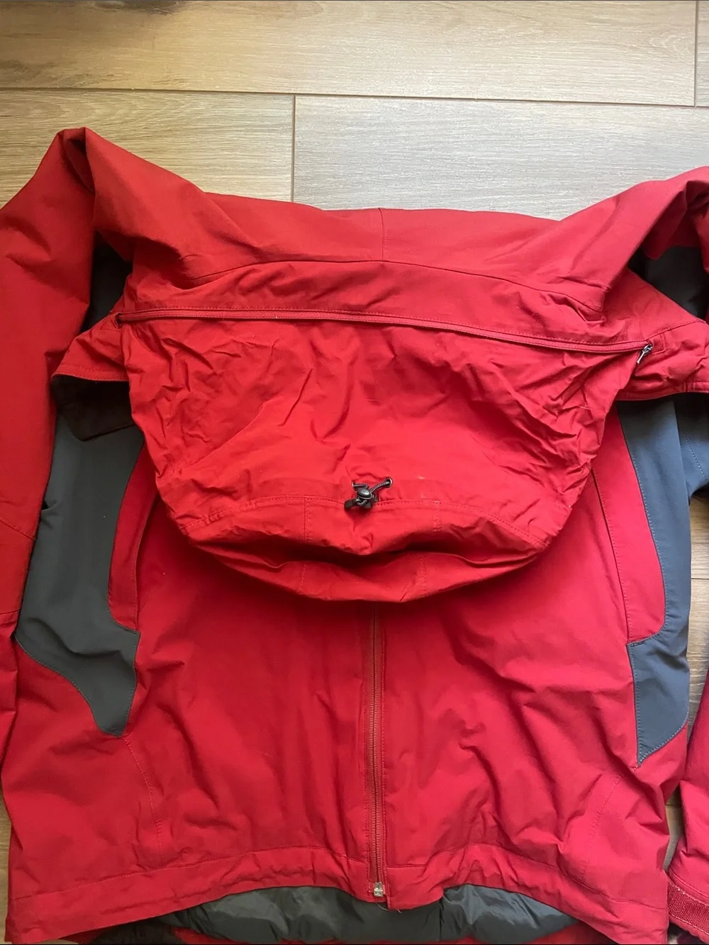 The North Face Men's Summit Series Red and Gray Ski Jacket